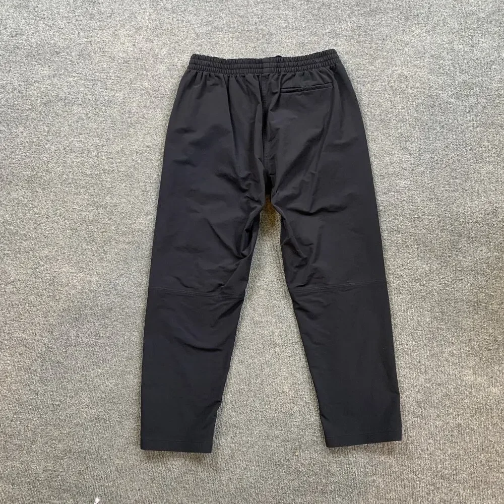 Outdoor Voices Pants Mens M Medium Black Nylon Blend Stretch Cropped Drawstring